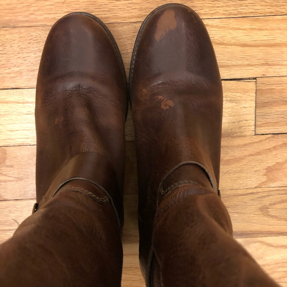 Italian Leather Boots with Buckle - Picture 5 of 8